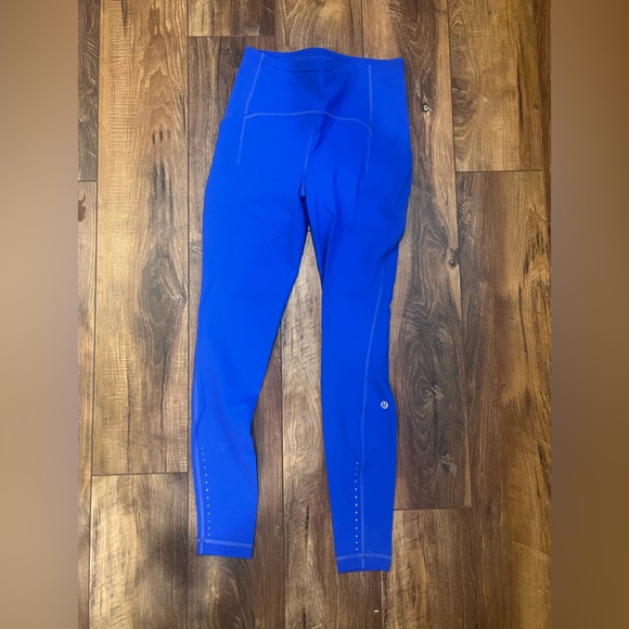 Lululemon Leggings swift speed high rise tight bright cerulean blue size 6 28” - Picture 3 of 3
